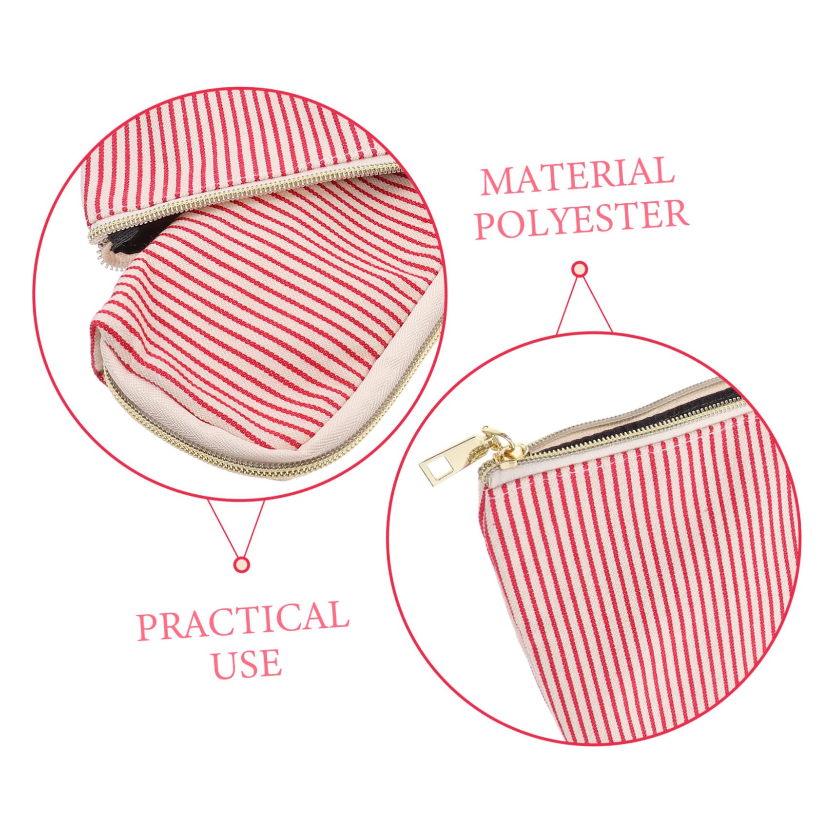 minkissy 6stücke Große Kosmetiktasche Für Reisen Kosmetik-Organizer Mit Hohem Fassungsvermögen Für Make-up Toilettenartikel Und Persönliche Gegenstände Gestreift