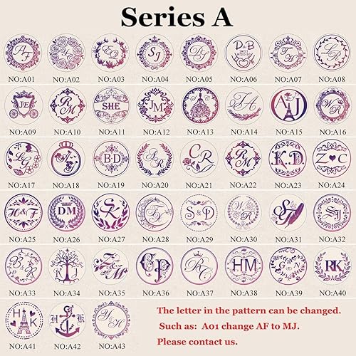 Miniatura 7 de Yoption - Sello de cera con mango de jade blanco personalizado, diseño de tu propio logotipo, sello de cera de invitación de boda, regalo ideal