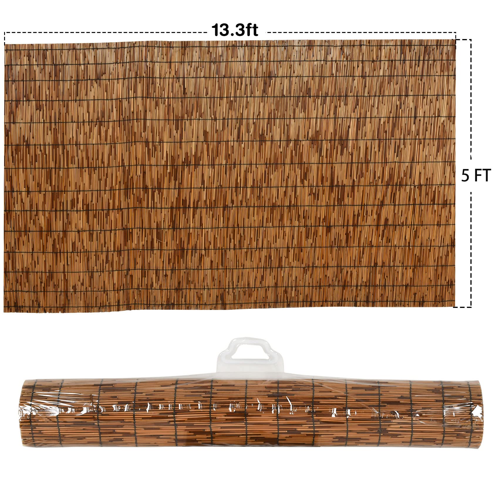 Snapklik.com : Natural Reed Fencing, Eco-Friendly Bamboo Fence, 5 Feet ...
