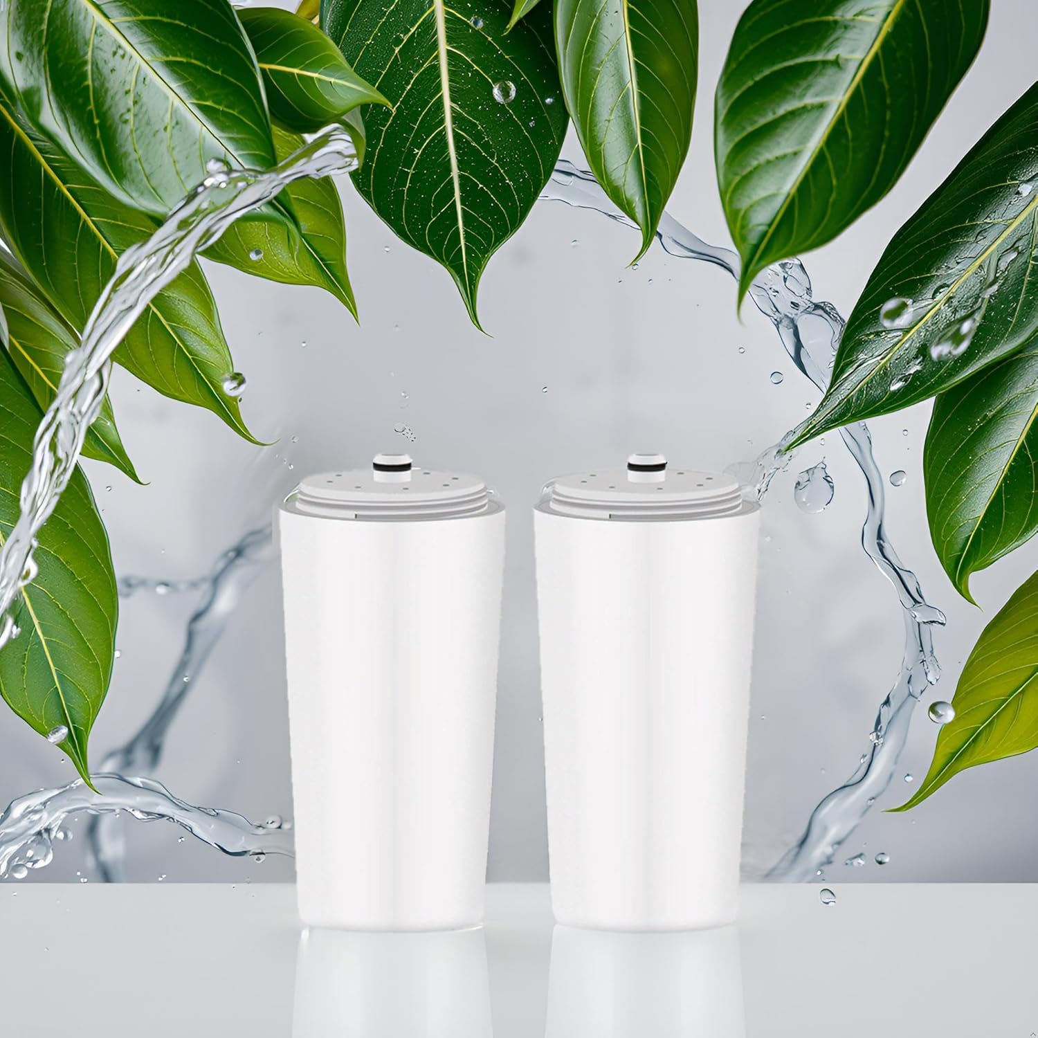 Shower Filter Cartridge Compatible with Aquasana® AQ-4100, AQ-4125, AQ-4105 Shower Head Filters, 2 Pack Replacement Shower Water Filter for Hard Water