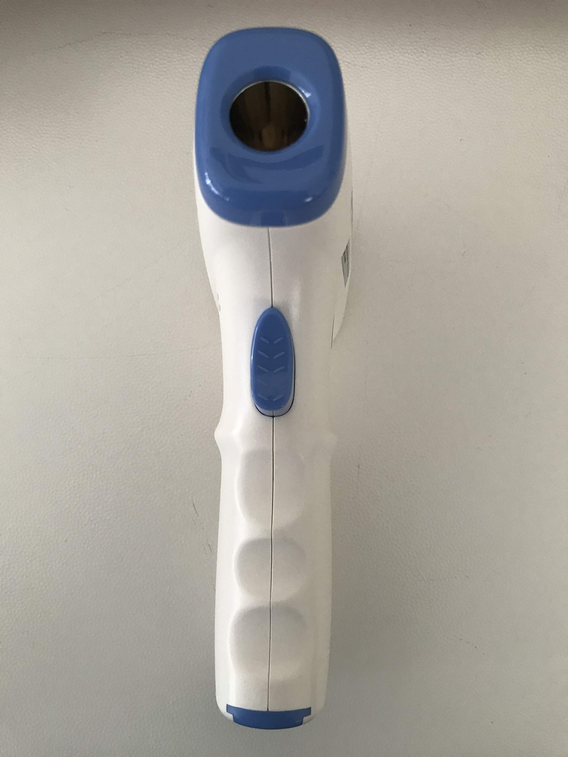 Termómetro láser de alta precisión, blanco y azul