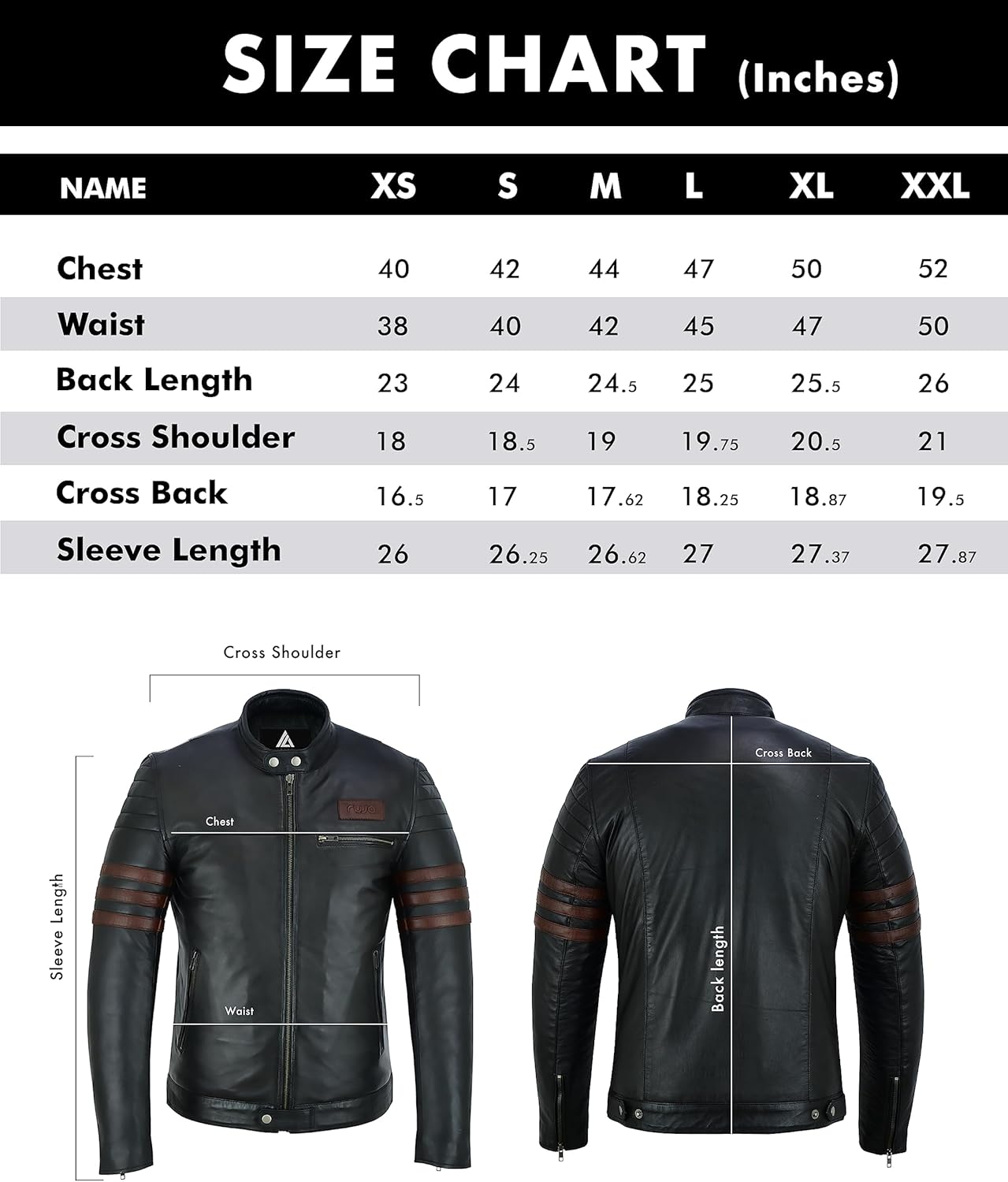 جاكيت كلاسيكي من الجلد الطبيعي للرجال من اريان ستريب بجودة ممت... - view 7