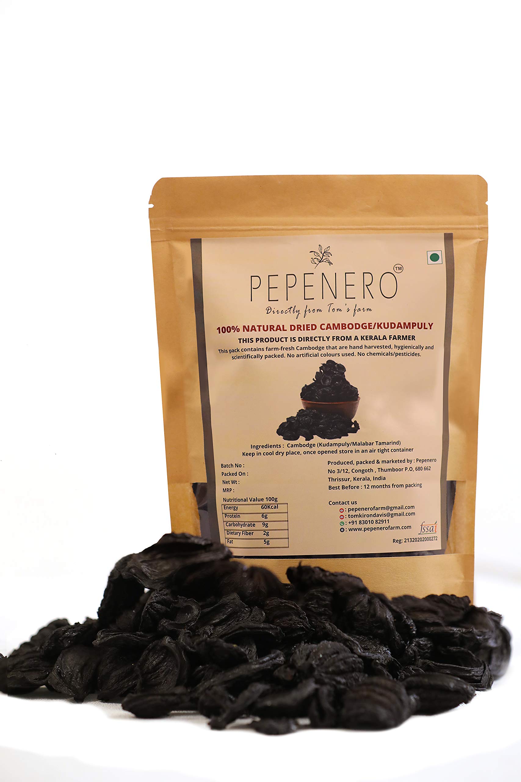 See full amazon price history chart for PEPENERO Brindle Berry/Kudampuli/Garcinia Cambogia/Goraka/Malabar Tamarind (250g) PEPENERO Brindle Berry/Kudampuli/Garcinia Cambogia/Goraka/Malabar Tamarind (250g) (B08T9RB4PV) Amazon Price History, Amazon Price Tracker