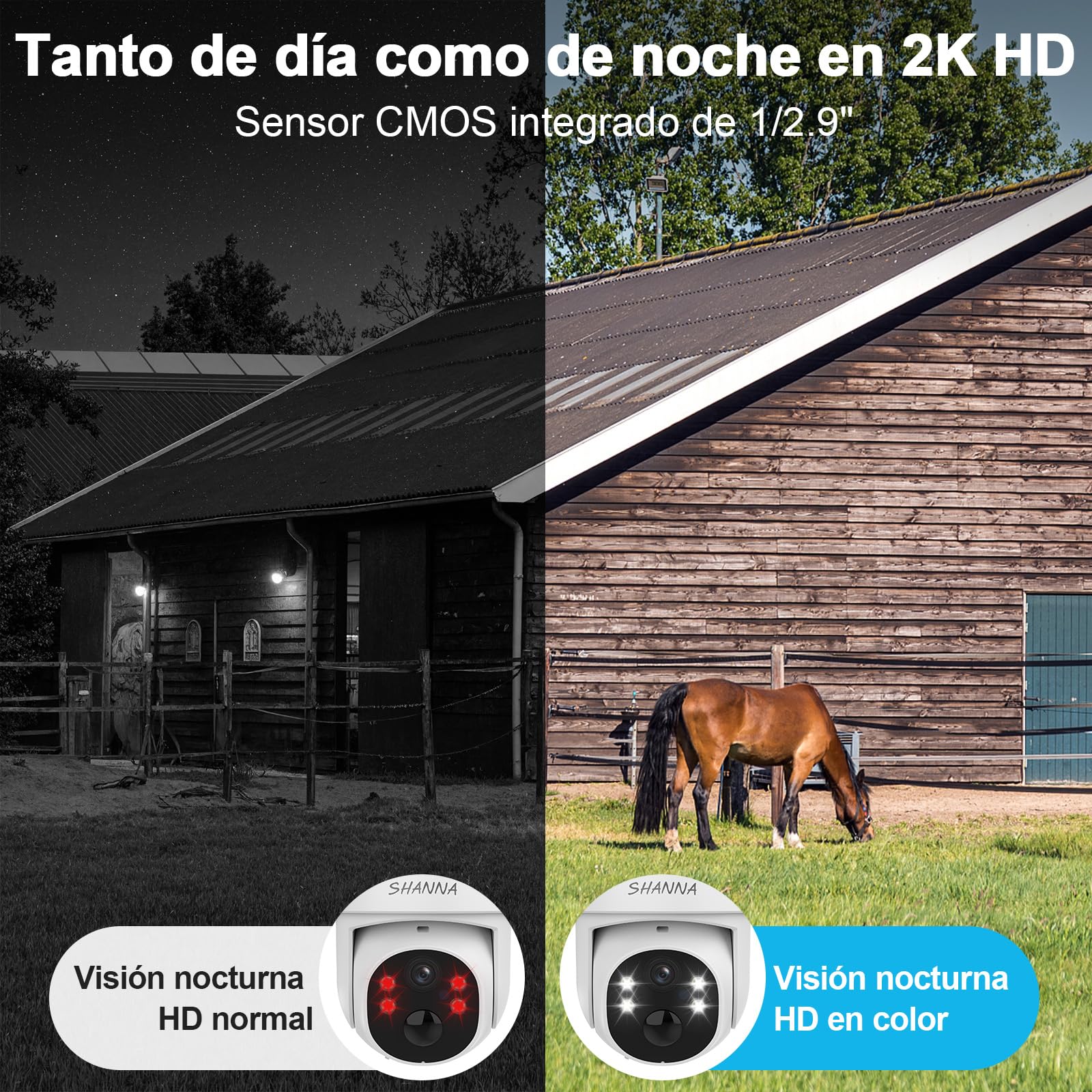 [Datos ilimitados gratuitos de por vida] Camara Vigilancia Solar con eSIM, 2K Camara 4G Exterior Solar con Baterías de 7800mAh,Visión Nocturna a Color,Seguimiento Automático,Audio de Dos Vías,IP66