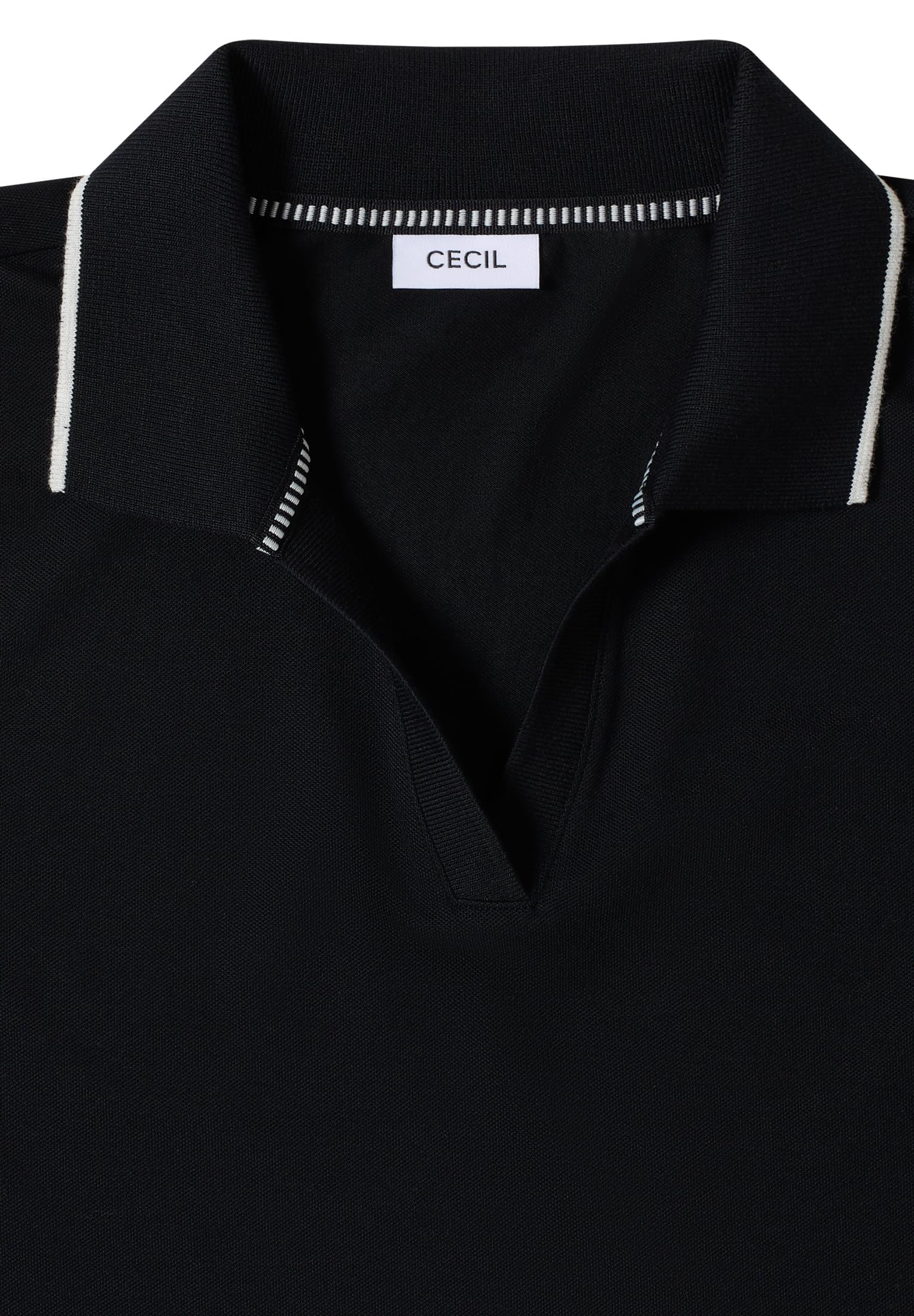Cecil Kurzarm Poloshirt aus Piqué Ware