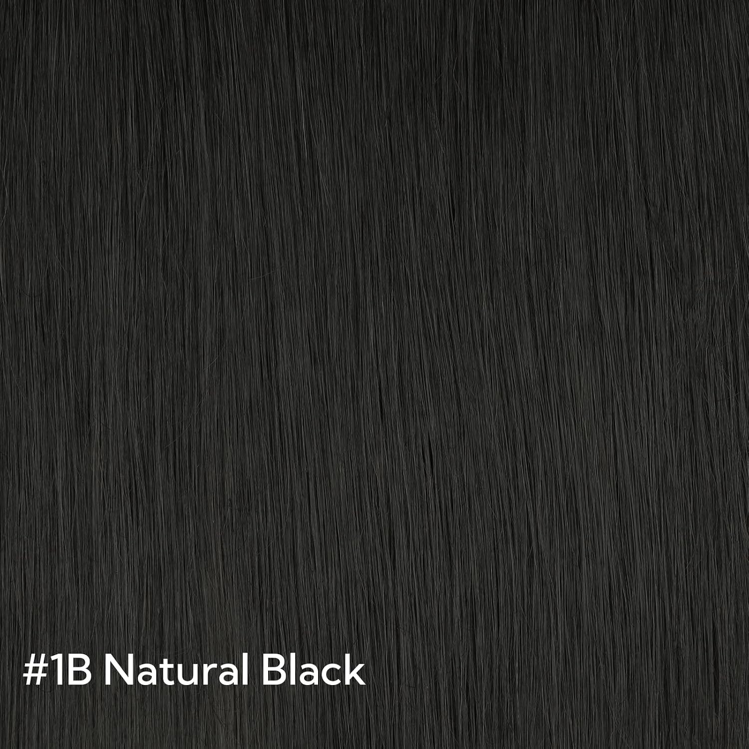 HOTBANANA Sew in Hair Extensions Real Human Hair, 22inch 110g Weft Hair Extensions Natural Black Sew in Hair Extensions Straight Remy Human Hair Weft Hair Extensions Full Head