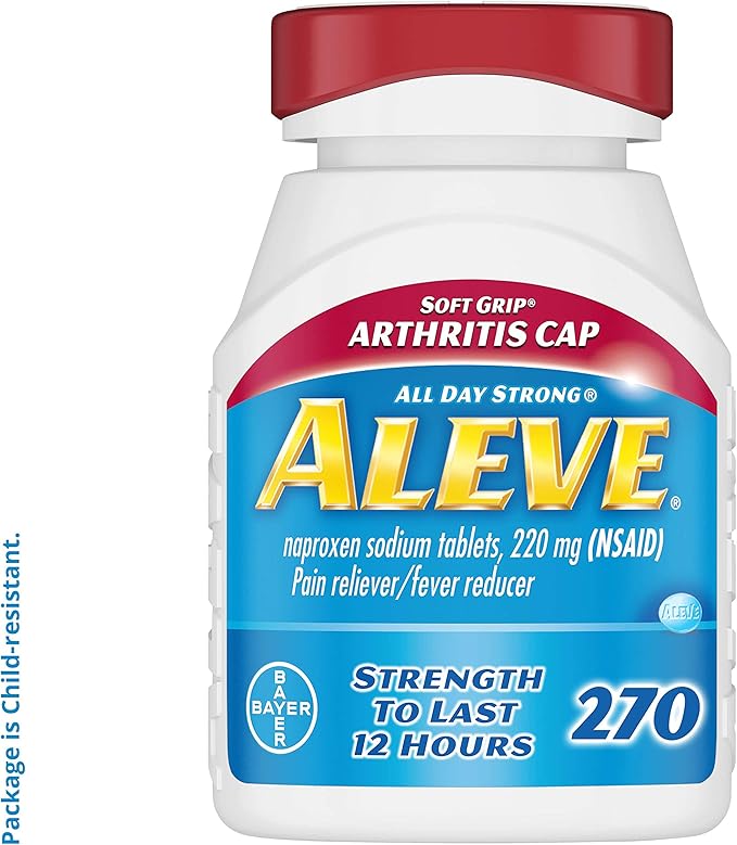 Aleve Soft Grip Arthritis Cap Tablets, Fast Acting All Day