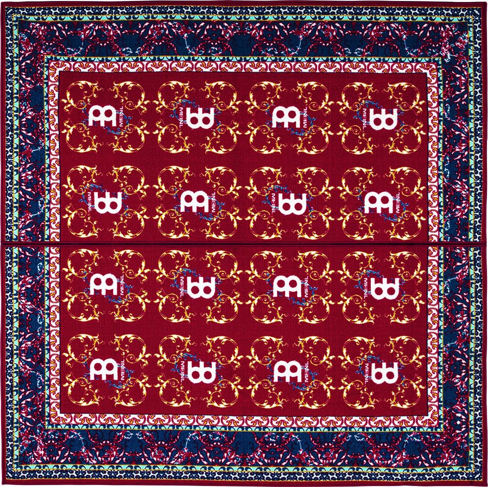 Meinl Cymbals Drum Rug Schlagzeugteppich 2x2 Meter für große Setups - rutschfester Boden, dicht gewebter Stoff – Drumset Zubehör, Oriental (MDRL-OR)
