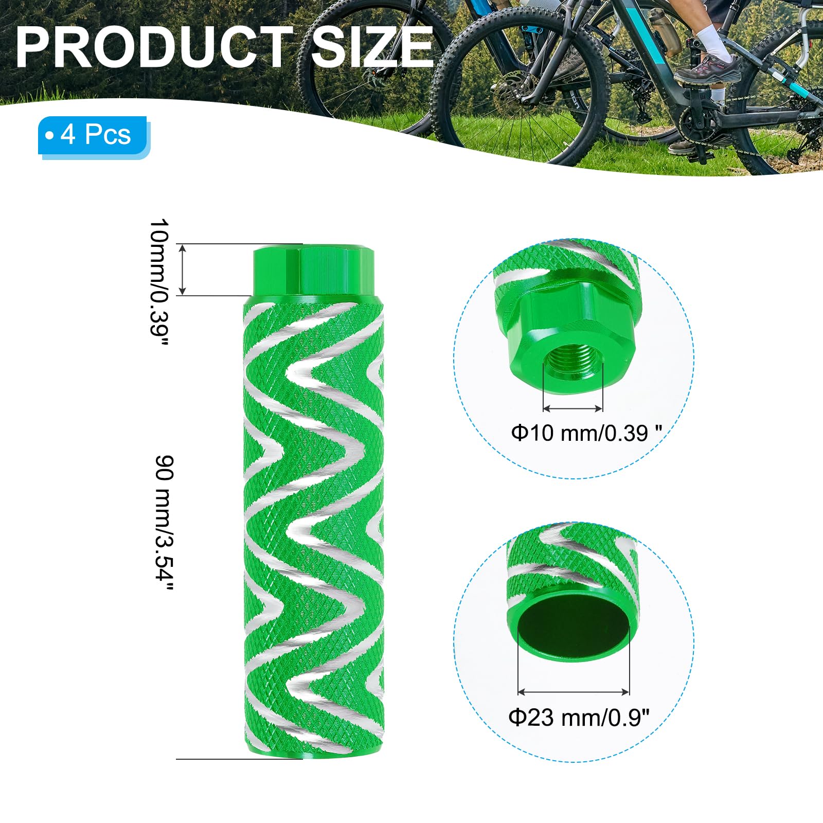 GT Bicycles Cheat Code Alloy Pegs - 100mm, Chrome - GP2500U6010