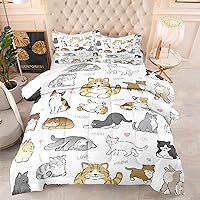 Vista 42 de CVHOUSE Juego de ropa de cama Kawaii tamaño Queen, juego de ropa de cama de conejo Kawaii para niñas y niños, lindo juego de edredón de conejo