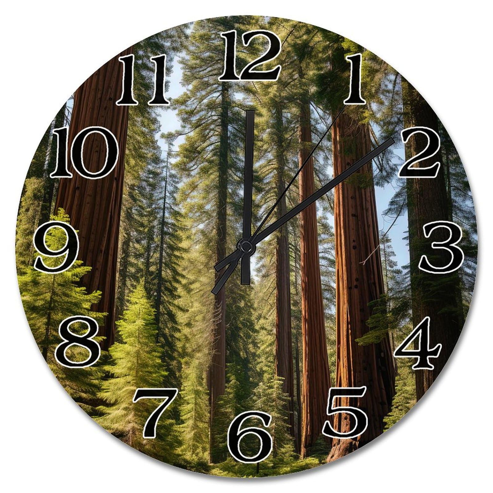 Horloge murale de ferme Sequoia pour habiller un grand mur vide avec élégance