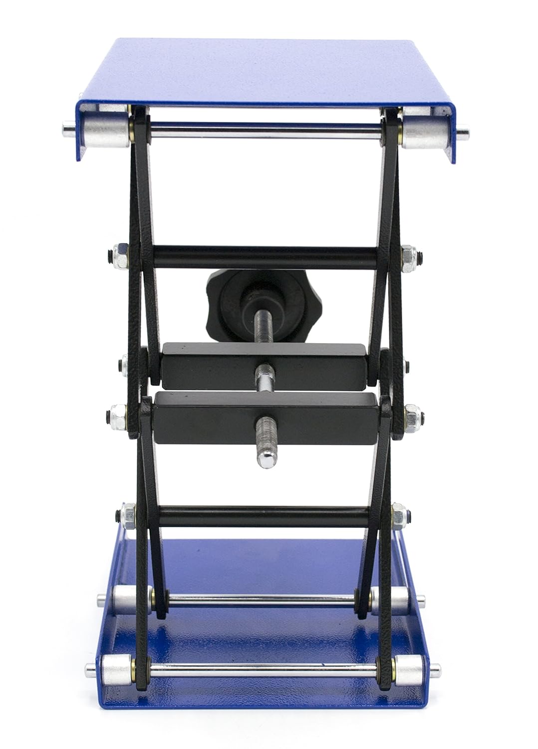 Uр Tо 40% оƒƒ Laboratory Scissor Jack - 55lb Load Capacity - 6x5 Steel Platform - Max Height 9.75, Min Height 2.5 - Screw Operated Mechanism - Eisco Labs