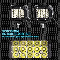 RIGIDON 59 cm 570W LED Fényhíd Kábelköteg-gel, 2x60W Spot Offroad Világítás, Vízálló LED Munkalámpa SUV ATV Teherautó Traktor 6000K 6
