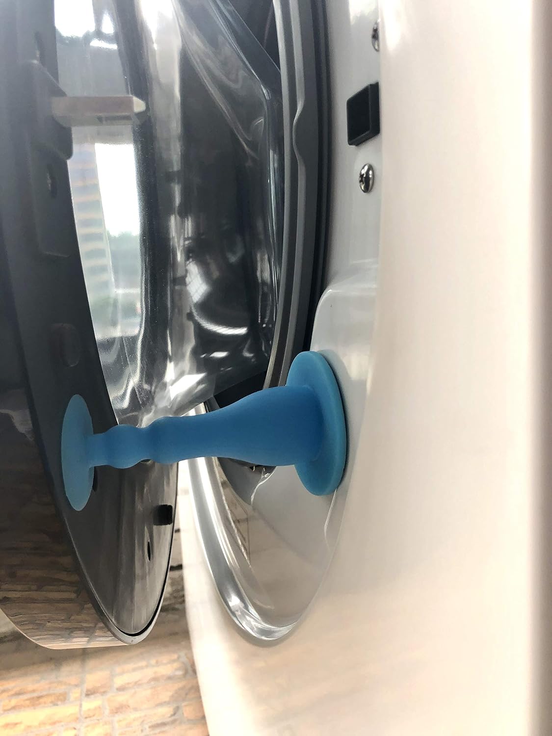 Ugotfeels Prop & Stopper for Front Load Washer Door - Keeps Washer Well Ventilated to Prevent Odor, Blue