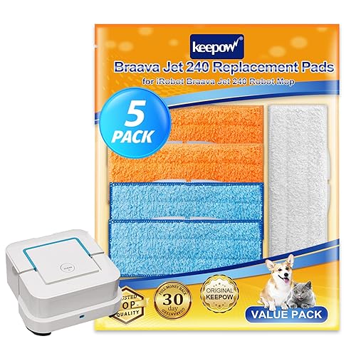 KEEPOW Braava Jet 240 Mop Pads Compatible with irobot Braava