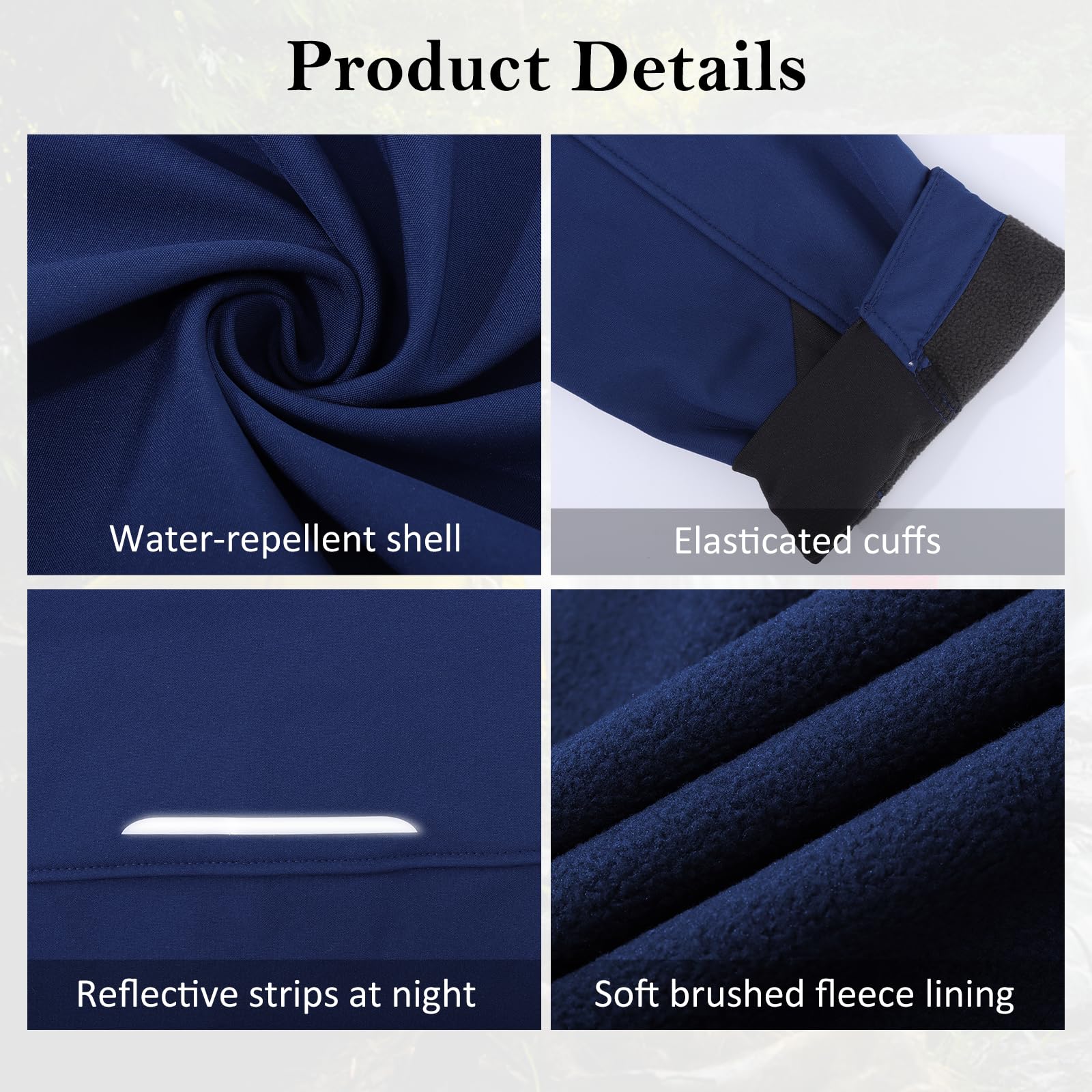 Hommes Veste Chaude Softshell Doublée Polaire Extérieur Imperméable Veste À Capuche Résistante À L’eau Coupe-Vent Décontracté Pour Marche Randonnée Camping