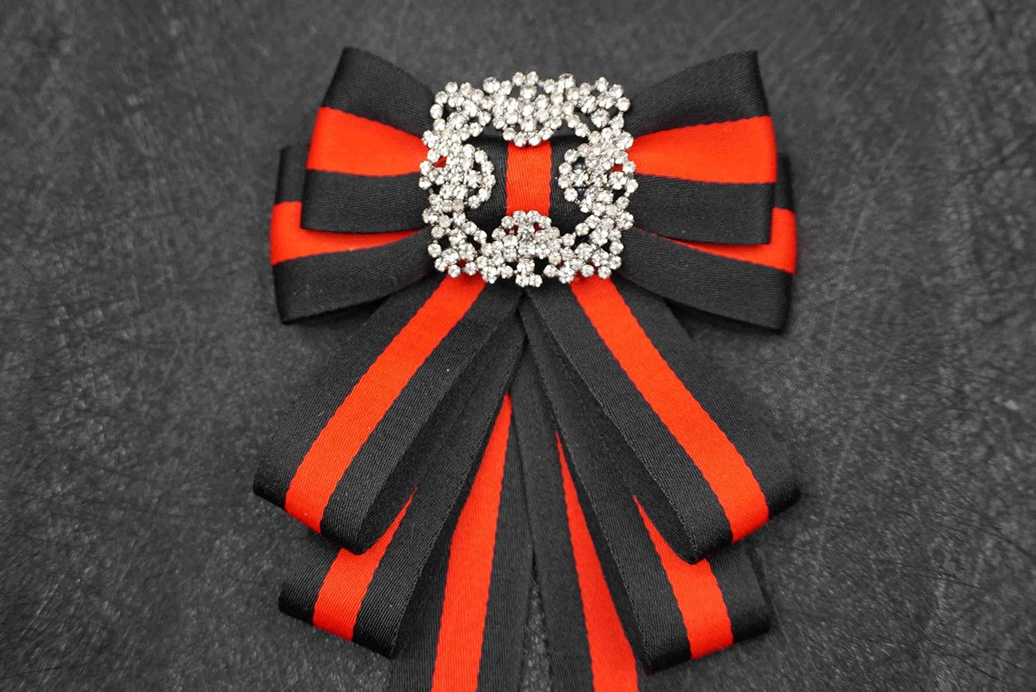 ladies girl bowknot bow tie suit shirt tie pins necktie pin brooch pre-tied Christmas women ribbon brooches for Christmas (black/SR138) - Image 9