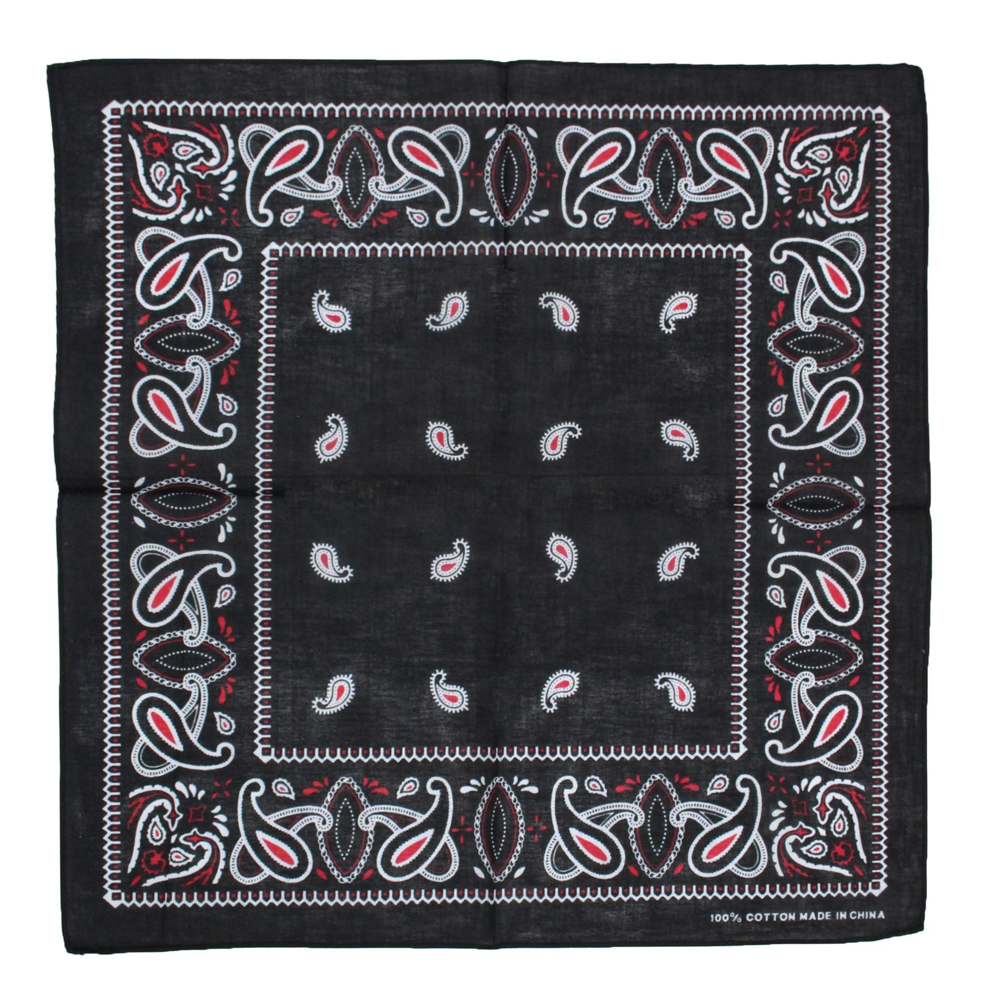 Zac's Alter Ego Retro Vintage Style Cowboy Paisley Bandana/Neckerchief/Durag