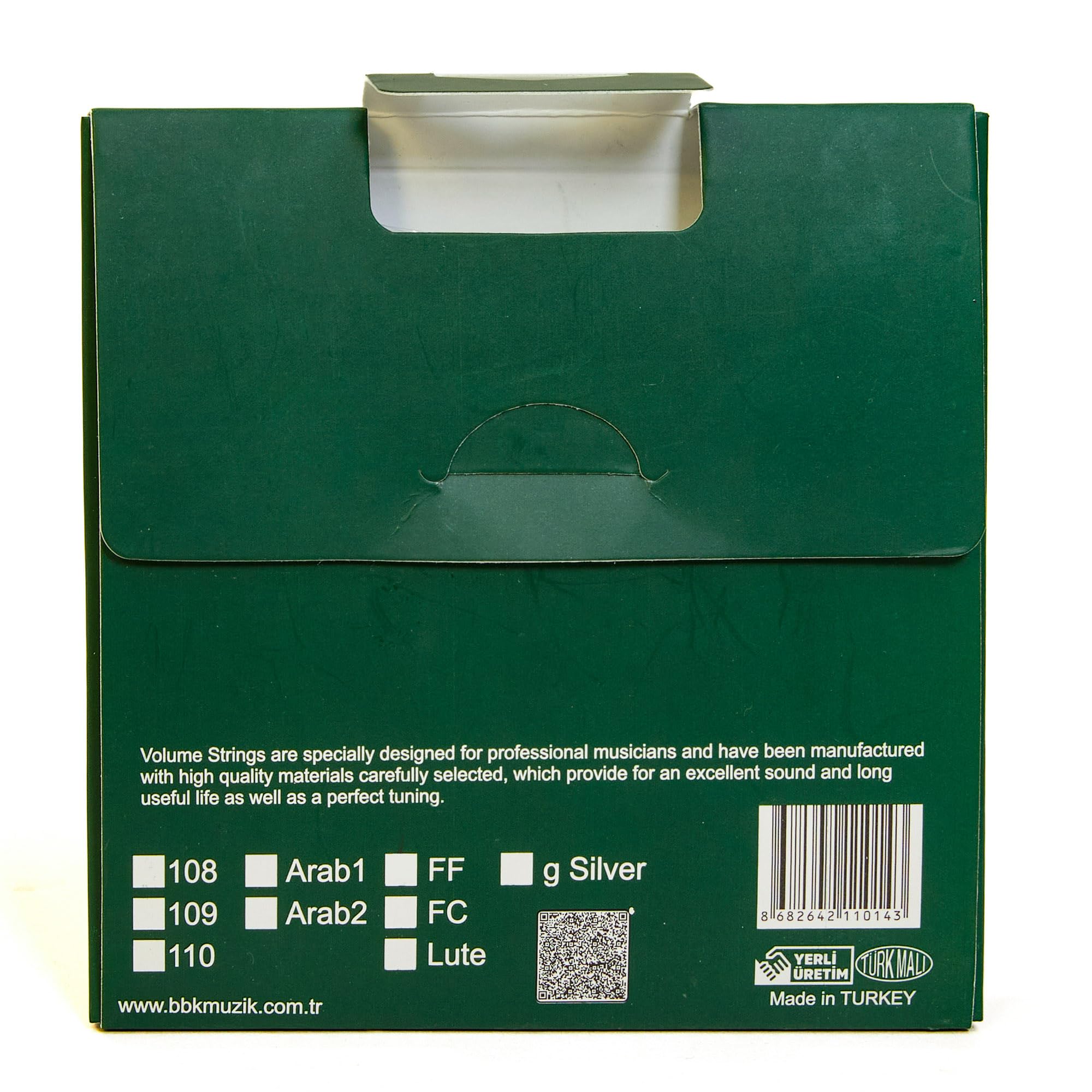 Corde Oud Premium Volume Green Label Fa Fa Arabo umore PVF & argentate, confezionate sottovuoto, prodotte in Turchia.