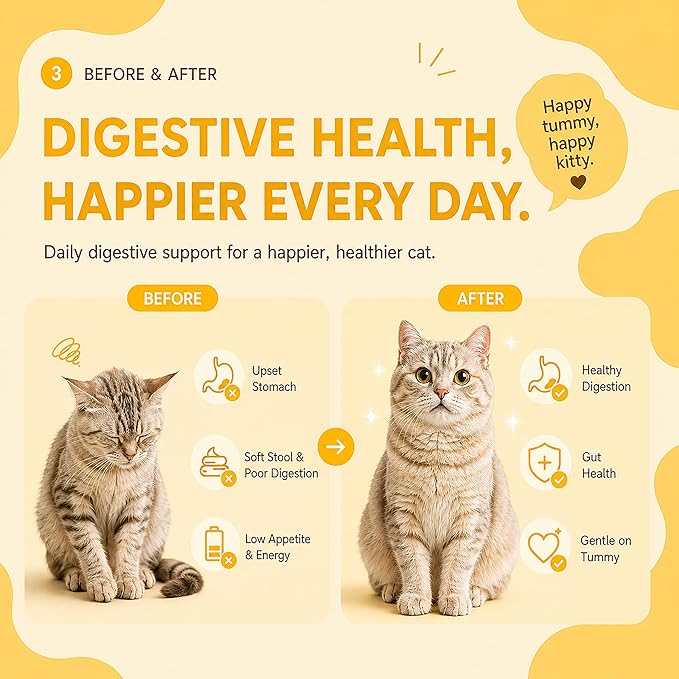 PAWLI Golosinas para Gatos Digestive Health, 7 tubos (3.5 oz) miniatura 3