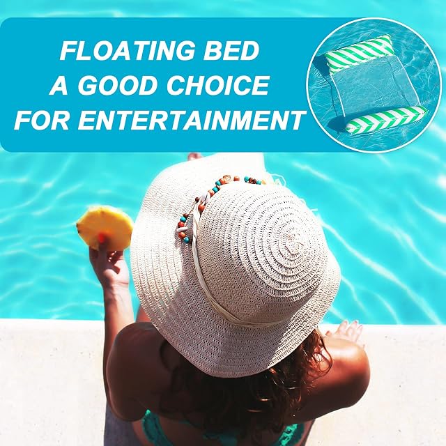 Foto 6 de 7 de Yisscen Hamaca de Agua,Versátil Hamaca Flotante Piscina,Cama Flotante Hamaca Inflable de Agua…