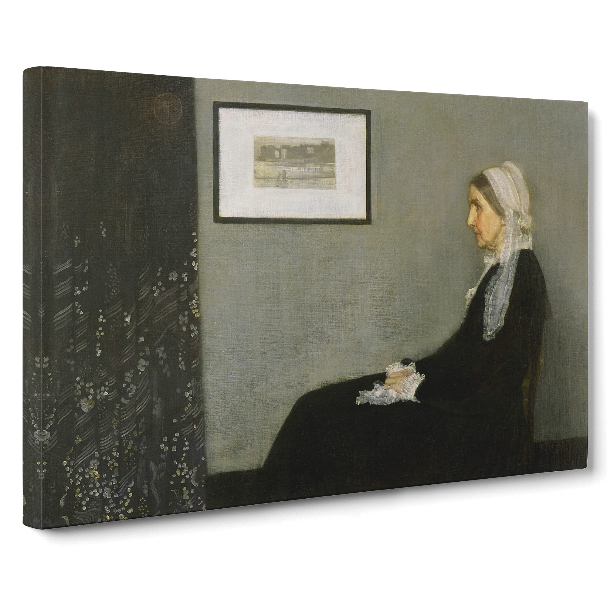 Artists Mother Vol.1 By James McNeil Whistler Canvas Print, Mixed, 25L x 50W cm