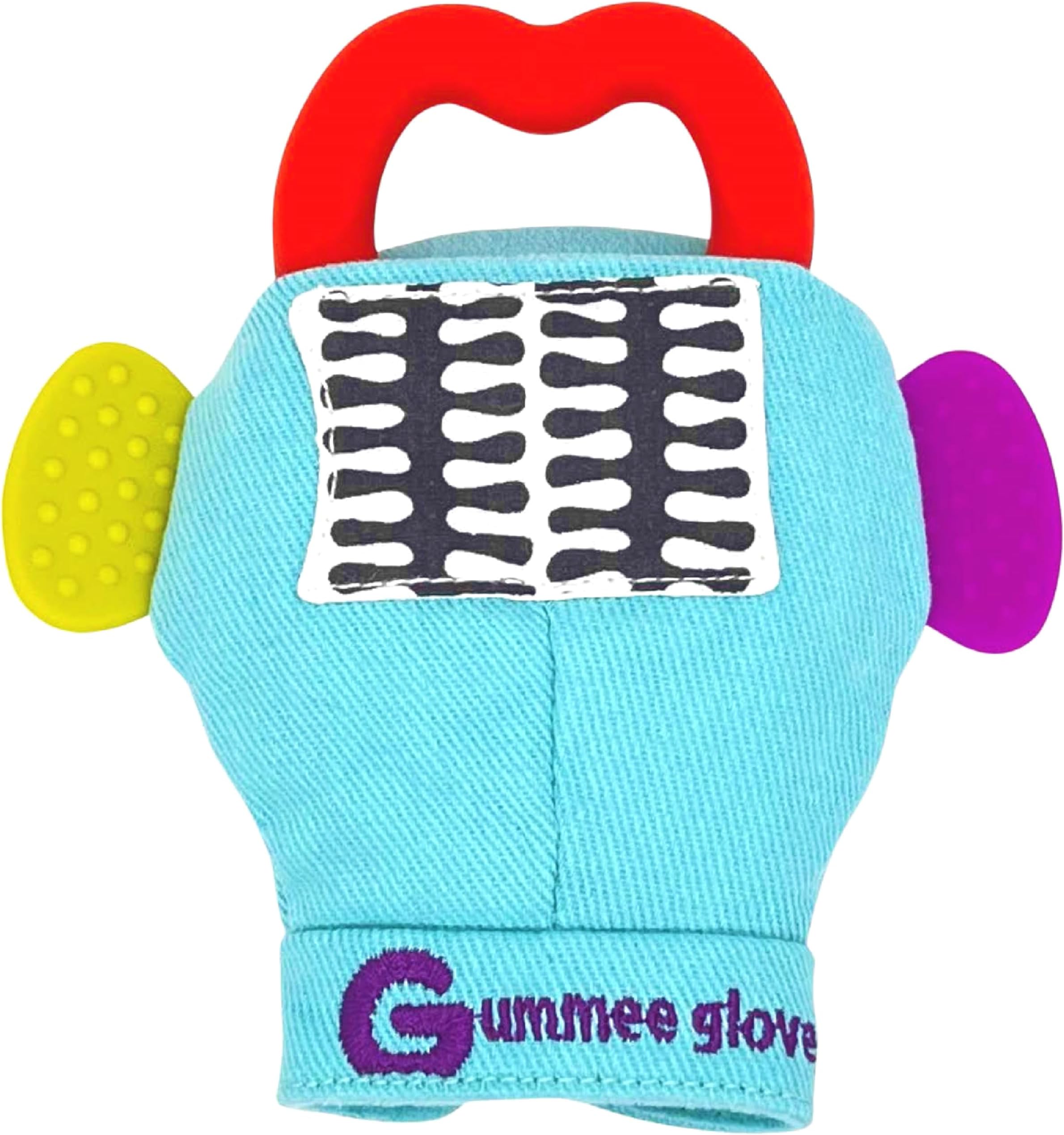 Gummee Glove Baby Teething Mitten - Detachable Teether - Teething Glove 3-6 Months - Teething Mitten for Babies - Teether Toys - Baby Gifts Toys