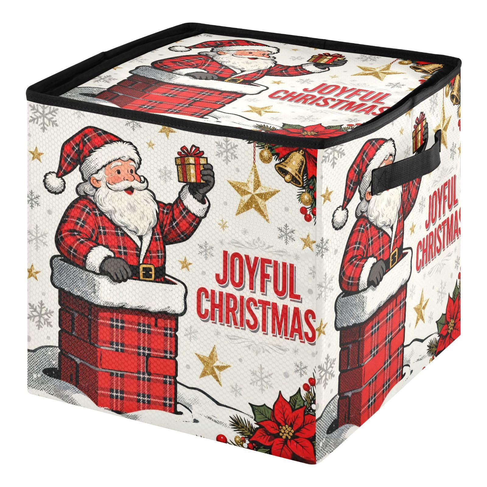 Boîte de rangement décoration de Noël haute capacité 64 boules avec couvercle et fermeture éclair