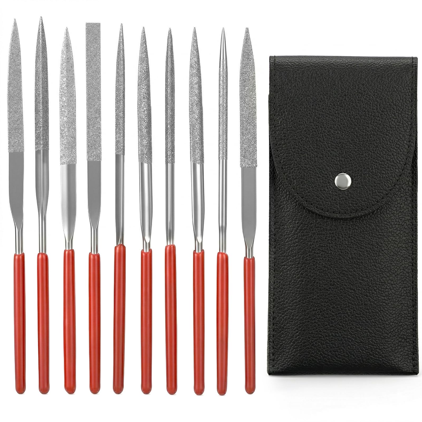 11 Pcs Mini Diamond Needle File Set Small Metal Riffler Files,Jewelers File