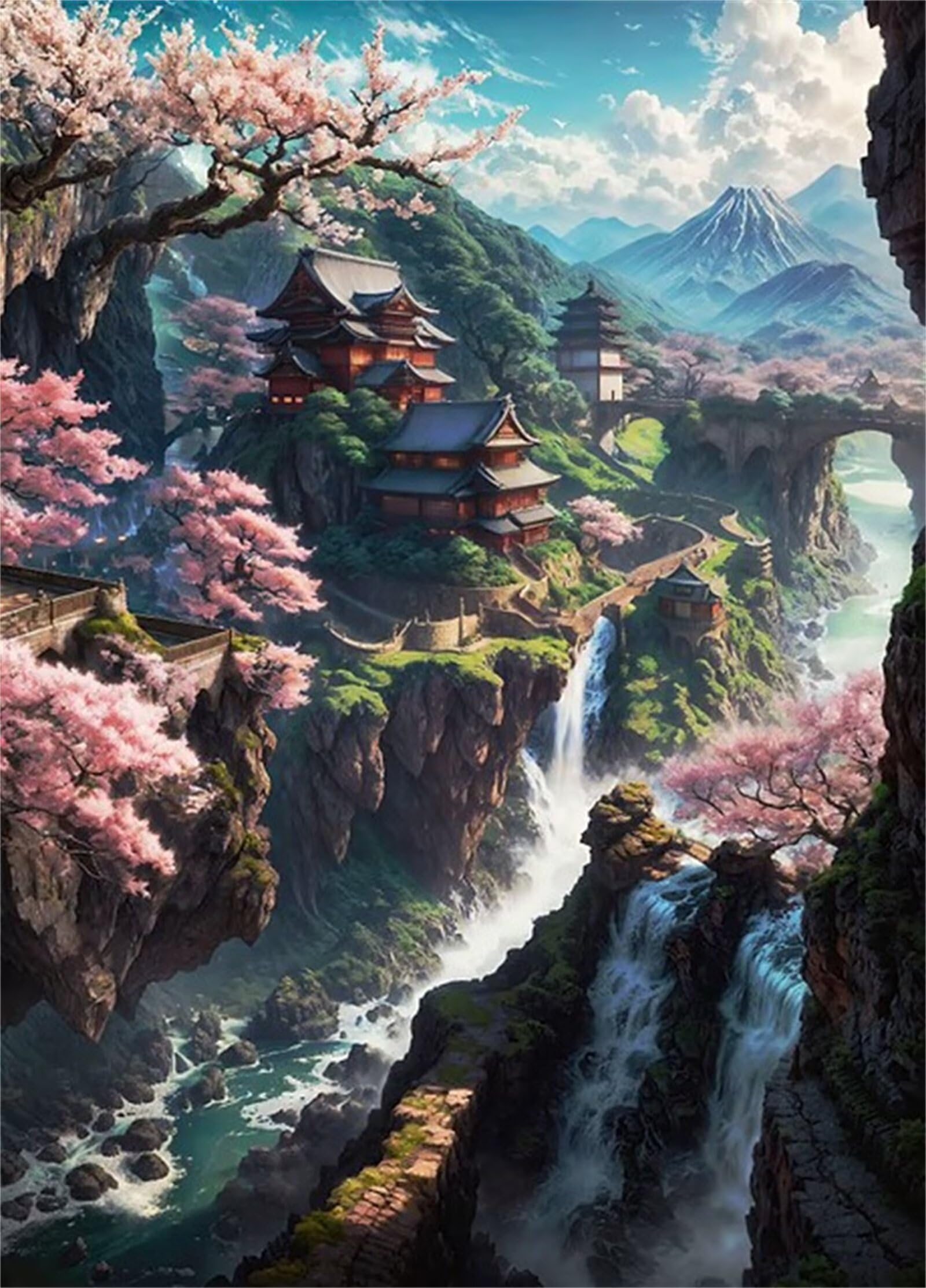 2000 Teile Puzzle Für Erwachsene,Palace Canyon-Landschaft DIY-Puzzle,Kreative Unterhaltung, Spaß, Klassisches Puzzles Familienspiele