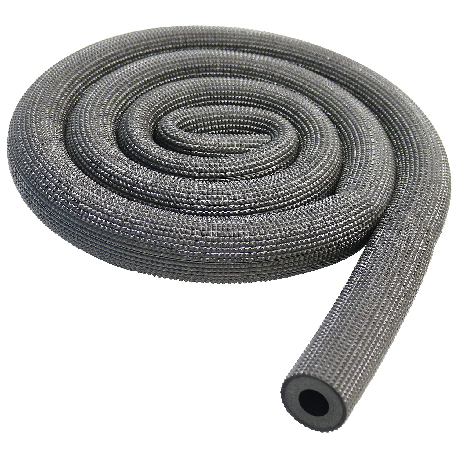 Tube d'isolation en mousse noir 2,2x1 cm pour tuyau d'eau et climatisation