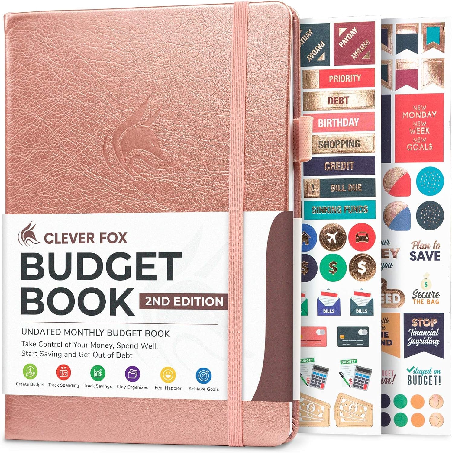 Clever Fox Budget Planner - Expense Tracker Notebook. Monthly