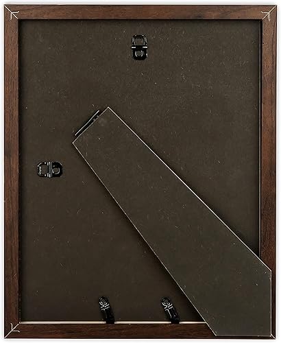 Miniatura 2 de Portarretratos de madera hechos a mano con vidrio, madera rústica con pestañas fáciles de abrir y caballete resistente, marcos de fotos de pared y