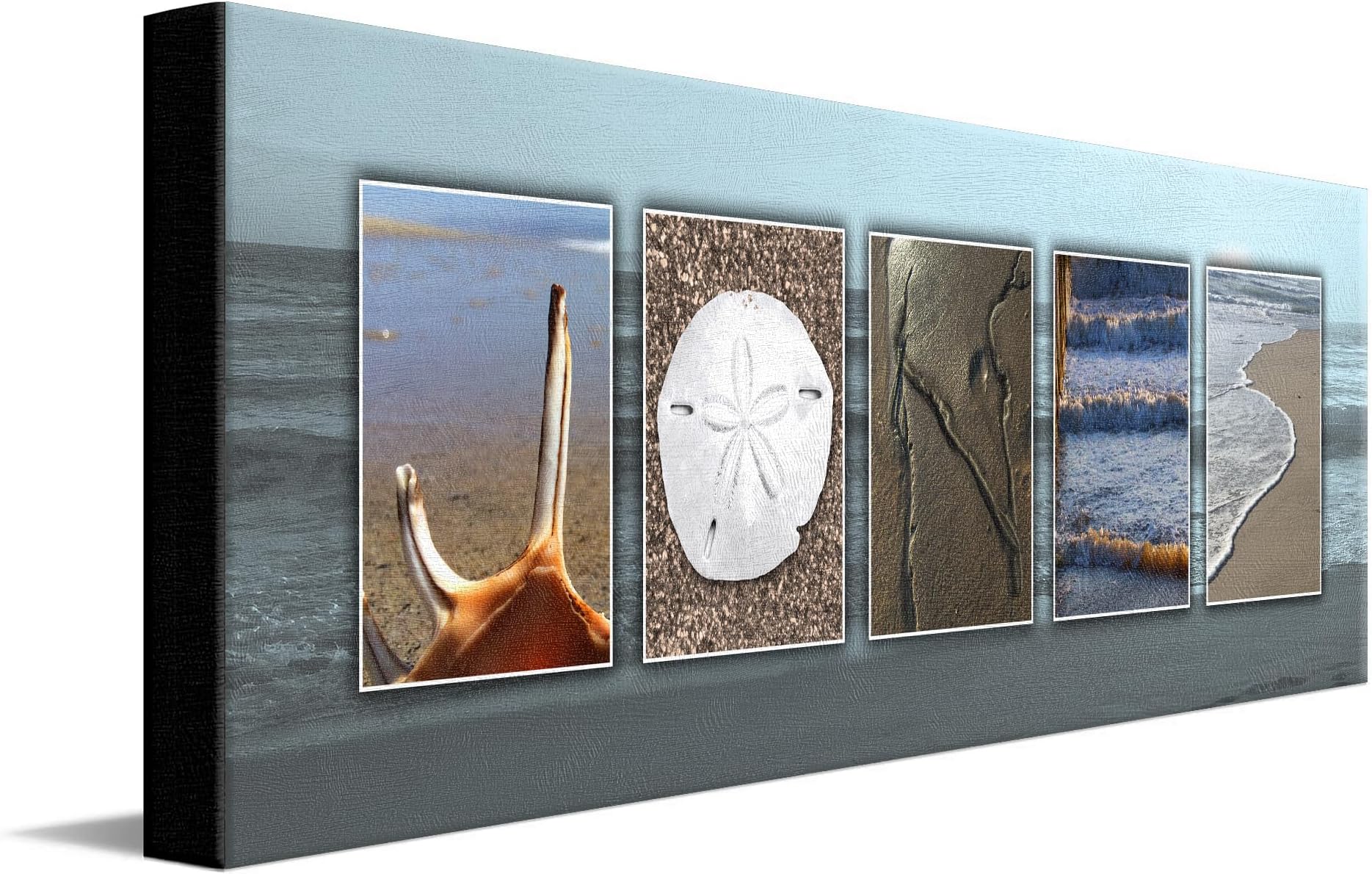 - Personal-Prints COASTAL BEACH or Nautical Personalized Name Art Dรฉcor or Gift |Customized Beach Canvas Wall Art Gift (10"x30" Stretched Canvas)