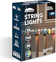 Vista 9 de Joiedomi Tira de luces de Navidad multicolor, 200 (2 x 100) de 42.6 pies, luces de árbol de hadas de Navidad enchufables para interiores