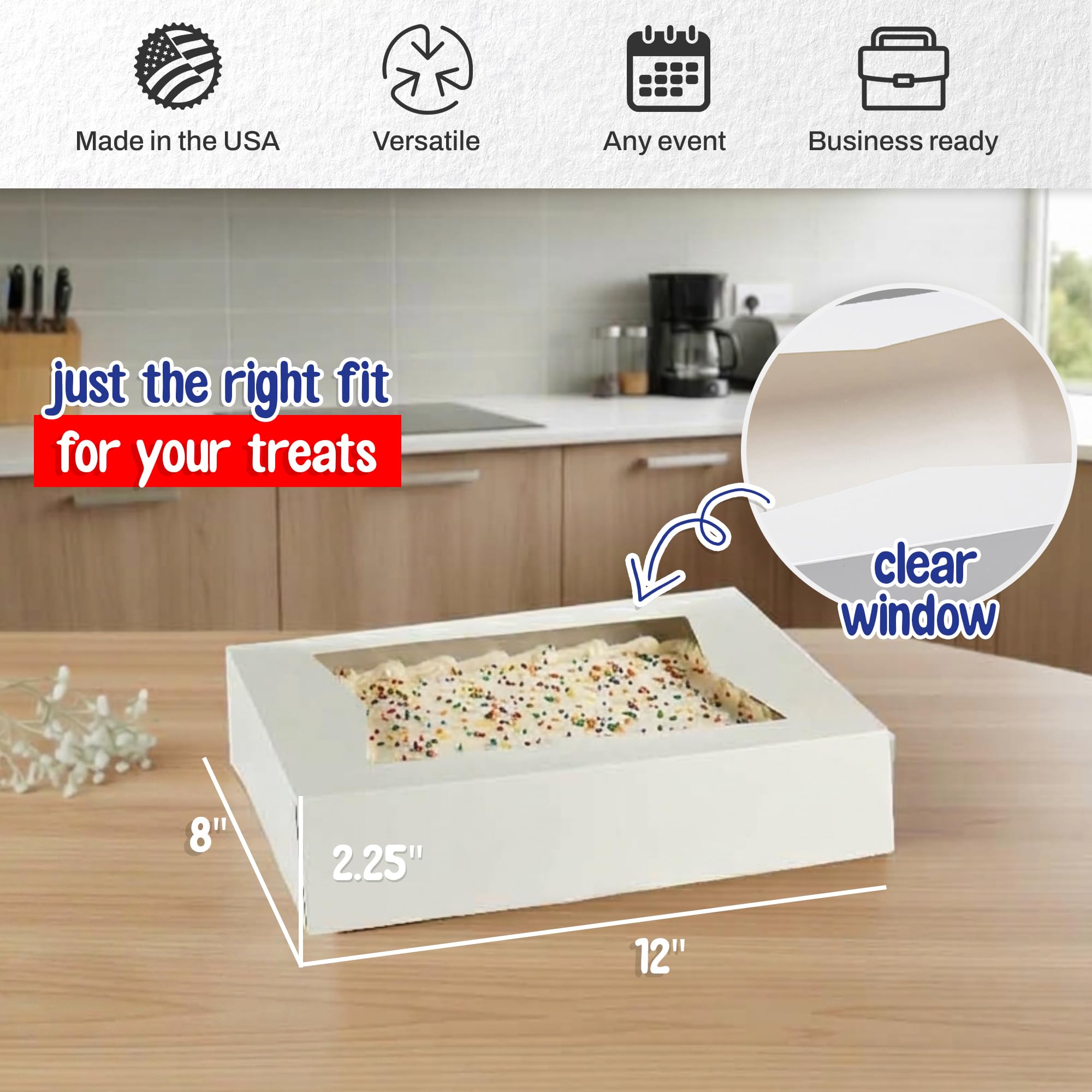 Donut Boxes with Window - Auto-Popup Bakery Boxes -2