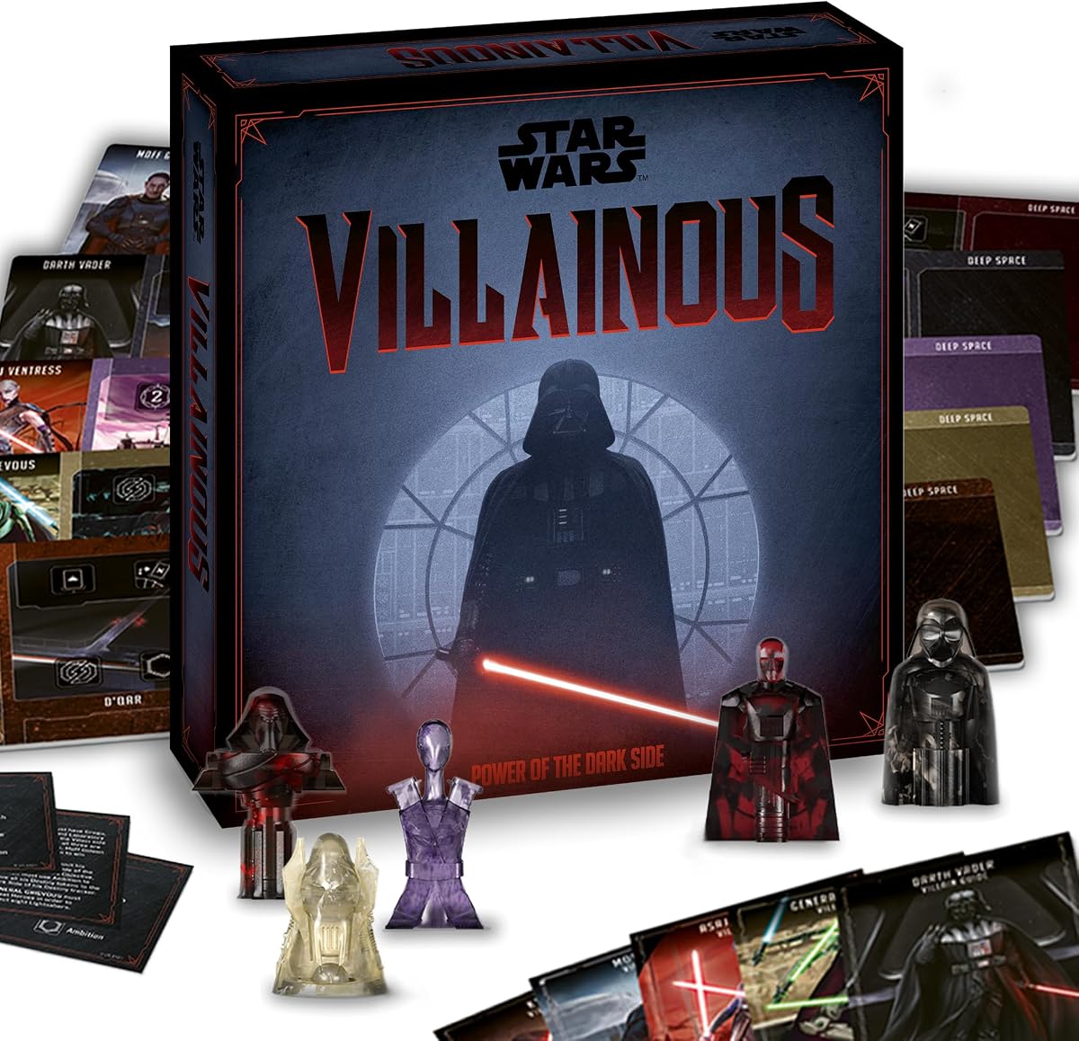Star Wars Villainous - Juego de mesa de estrategia Power of The Dark Side - Únete a Darth Vader, Kylo Ren y más en esta aventura inmersiva del universo de Star Wars - 2-4 jugadores - Edades 10+