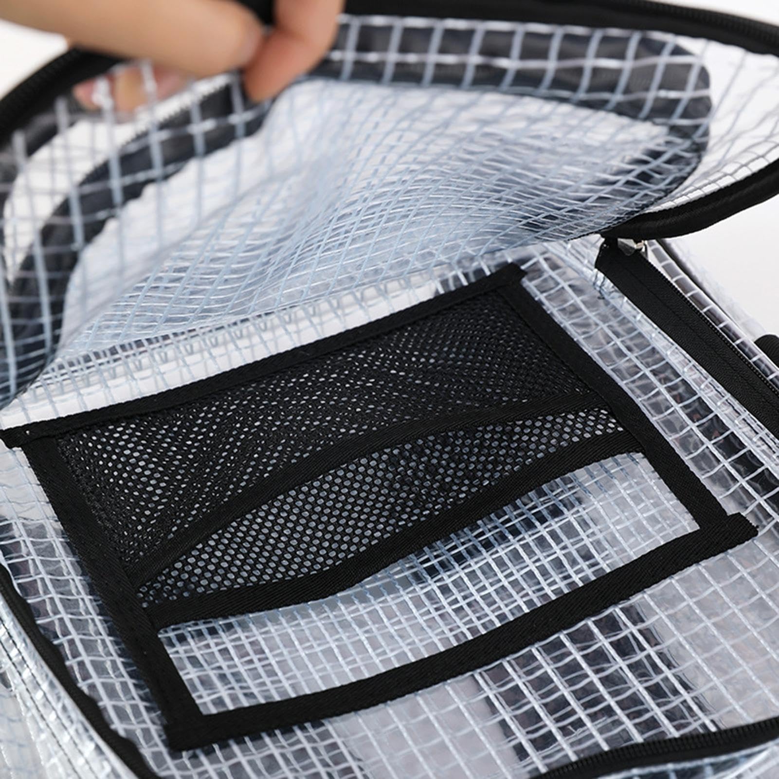 Zaini Antistatici Per Dispositivi Elettronici Trasparente Grande Capacità | Borsa Porta Attrezzi Antistatica In Pvc per Viaggio, Pendolarismo Quotidiano, Viaggi di Lavoro, Laptop