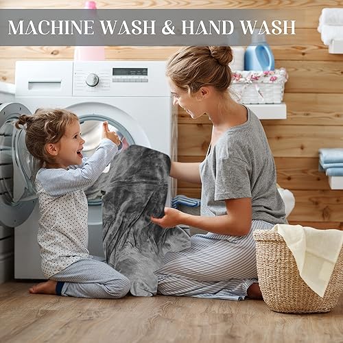 Miniatura 6 de Sunvivi Manta eléctrica tamaño Queen, manta térmica de franela suave de doble control, 10 ajustes de calor, 12 horas de apagado automático, lavable