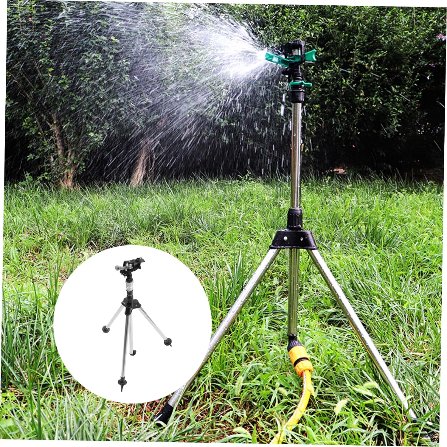 Water Adjustable Irrigation Field Tripod Spray Head Bracket for Garden and Lawn
