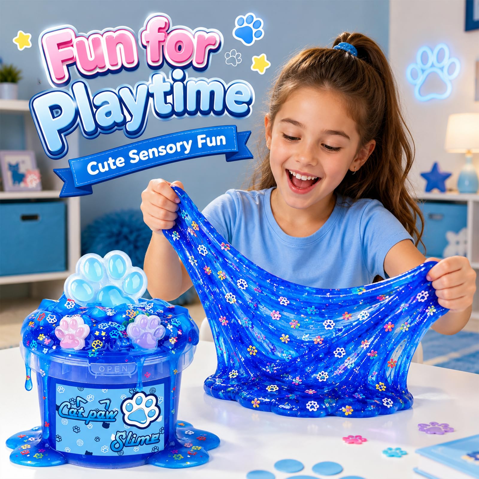 Slime Au Beurre De Bonbons Violet, Super Doux Et Non Collant, Parfumé