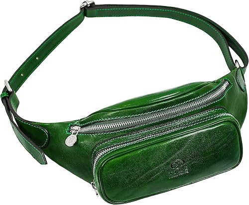 Vista 7 de Riñonera de cuero Bolso de vientre Riñonera Riñonera de cuero Riñonera de cuero hecha a mano en Italia - Time Resistance