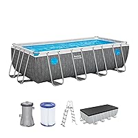 Bestway 561MB Set piscina fuori terra rettangolare Steel Pro MAX Splashview