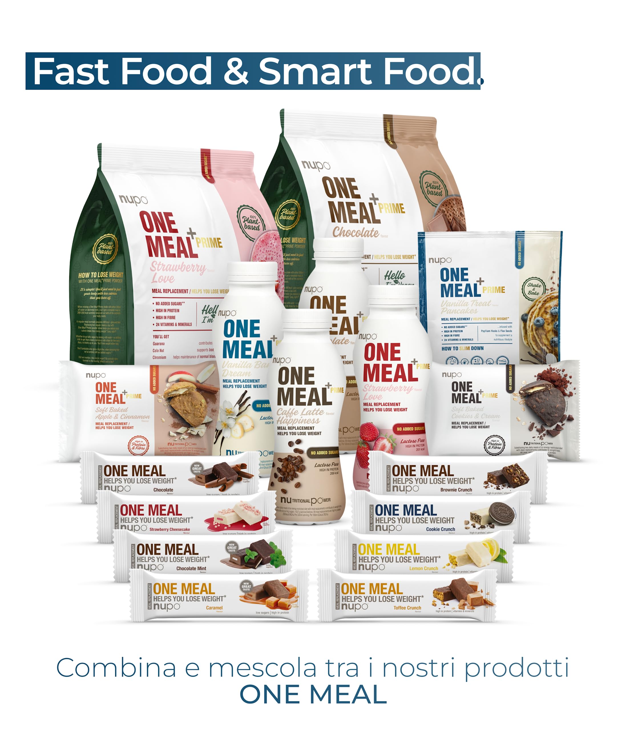 NUPO One Meal +Prime Pancakes I Gustoso sostituto del pasto per una dieta equilibrata I Ti aiuta a perdere peso I Alto contenuto di proteine I Senza zuccheri aggiunti I 24 vitamine e minerali