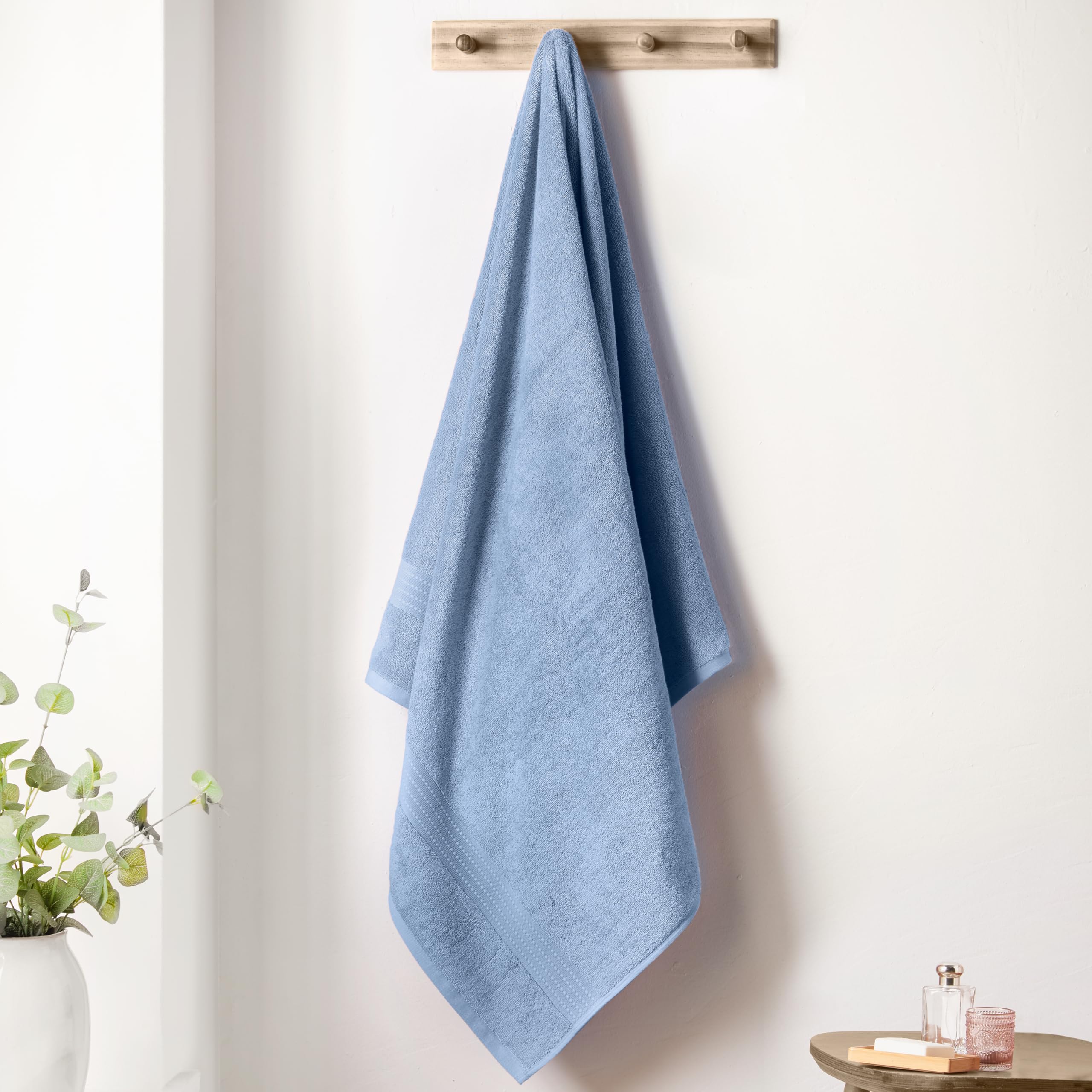 Bianca Supima Cotton 100x150cm Bath Sheet Blue