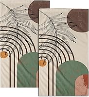 Vista 47 de Giwawa Juego de 2 toallas de mano de mármol negro con hojas modernas, suaves, toalla decorativa fina para la punta de los dedos para baño, gimnasio