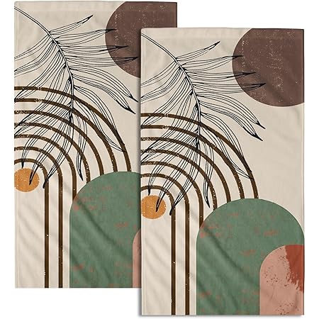 Tzhim Boho Sun & Ocean Wave Beach Towel - 30x60 Inches, Large Pool Towel, Boho Decor Gift For Women & Kids