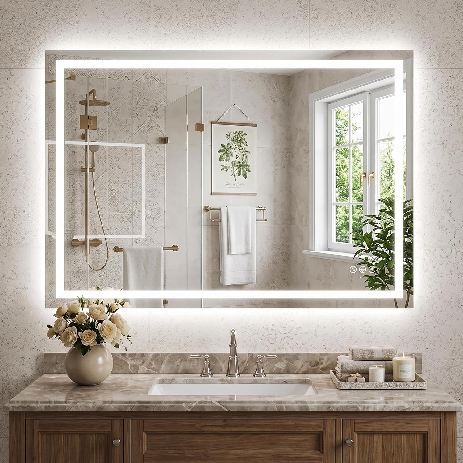 AntokMirror 24x36 LED Bathroom Mirror Review: Dual Illumination Anti-Fog Design