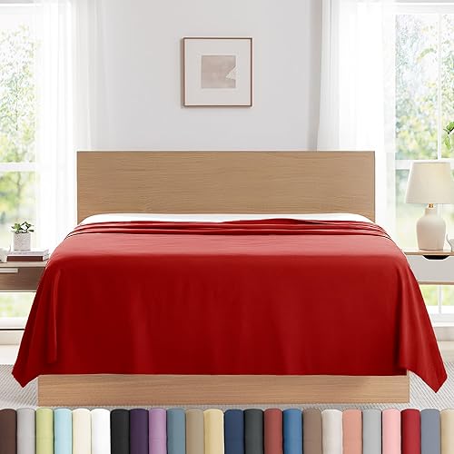 Vista 47 de Southshore Fine Living, Inc. Paquete de 2 sábanas encimeras de tamaño individual, sábanas blancas de 66 x 96 pulgadas, sábana superior individual