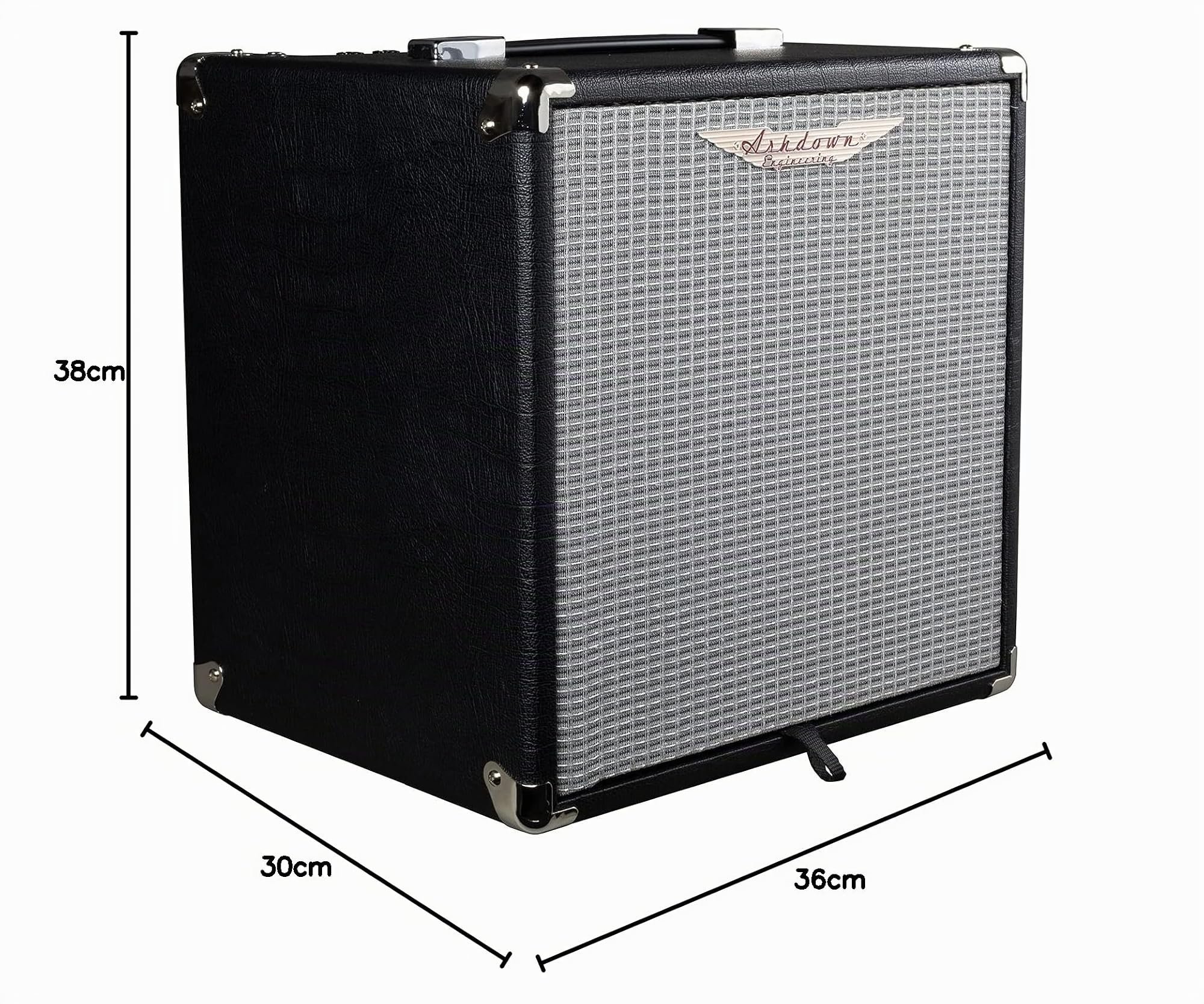 ASHDOWN – STUDIO-10 Combo Amplificatore Basso 50 W, 1×10″ Speaker, EQ 5 Bande, Drive Emulazione Valvolare, Uscita Cuffie & Ingresso Linea